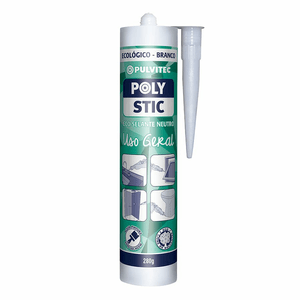 Silicone Eco Uso Geral Polystic 250g Branco - Pulvitec