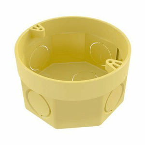 Caixa de Luz com Anel Deslizante Octogonal Tigreflex 3x3'' Amarelo - Tigre
