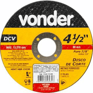 Disco Corte DCV 115x32x22 - Vonder