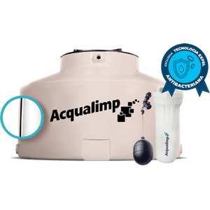Tanque Polietileno Água Limpa 500 Litros Com Kit Água Limpa - Acqualimp