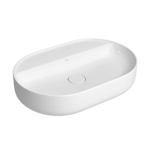 Cuba de Apoio com Mesa Oval 60cm Branco - (L14060M17) - Deca