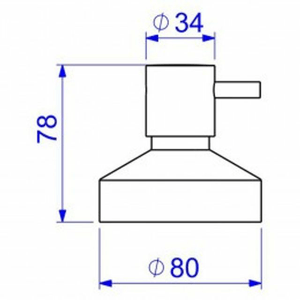 Acabamento para Registro de Gaveta e Pressão Link 1 1/4"" até 1 1/2"" Cromado - (4900CGDLNK) - Deca