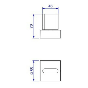 Acabamento para Registro de Gaveta e Pressão Polo 1/2"" até 1"" Cromado - (4900C33PQ) - Deca