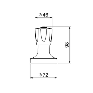 Acabamento para Registro de Gaveta e Pressão Prata 1 1/4"" até 1 1/2"" Cromado - (4900C50GD) - Deca