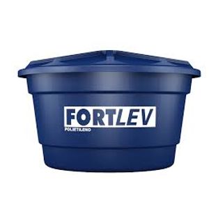 Caixa D´água Polietileno 1.500 litros Com Tampa Azul - Fortlev