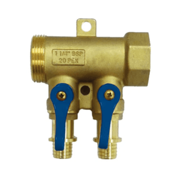 Distribuidor-Aberto-2-Saidas-1-2--34mm-Valvula-Vermelha---AVA-METAIS
