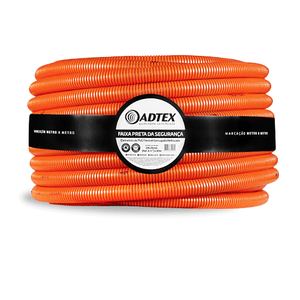 Eletroduto Corrugado Reforçado 25mm 5m Laranja - Adtex