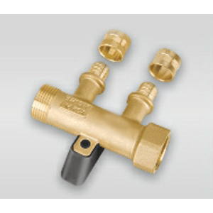 Distribuidor Aberto com Fixadores Pex 3/4" 2 Saídas 16mm - AVA METAIS