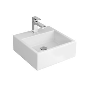 Cuba de Apoio com Mesa Quadrada Branco - (L7317) - Deca