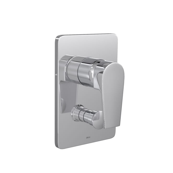 Acabamento-Monocomando-para-Chuveiro-4-Vias-com-Desvio-para-Banheira-Level-Cromado----4994C26----Deca