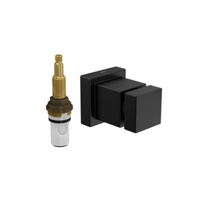 Acabamento para Registro de Pressão Cubo 1/2 a 3/4"" Black Matte - (4916BL86PQMT) - Deca