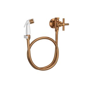 Ducha Higiênica com Registro e Gatilho Duna Clássica Red Gold - (1984GL64ACTRD) - Deca