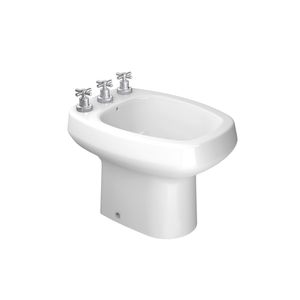 Bidê com 3 Furos Monte Carlo Branco - (B817) - Deca