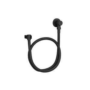 Ligação Flexivel com Suporte para Ducha Redondo 1700mm Black Matte - (4605BL170MT) - Deca