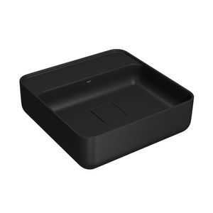 Cuba de Apoio com Mesa Quadrada 40cm Ebano Fosco - (L11040M94) - Deca
