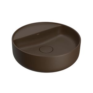 Cuba de Apoio com Mesa Redonda 40cm Marrom - (L12040M22) - Deca