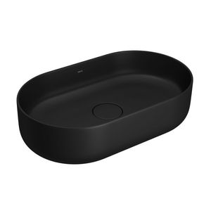 Cuba de Apoio Longa Oval 50cm Ebano Fosco - (L1405094) - Deca