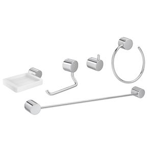 Kit de Acessórios 5 Peças Flex Cromado - (2000CFLX) - Deca