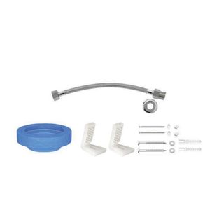 Kit de Instalação para Bacia com caixa Fixação Lateral Cromado - (1201CKITPCD) - Deca
