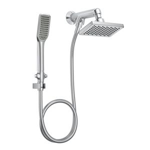Chuveiro de Parede Retangular Flex com desviador Cromado - (1965C) - Deca