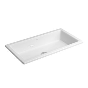 Cuba de Sobrepor Retangular 590x305mm Branco - (L107017) - Deca