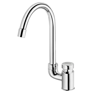 Torneira para Lavatório de Mesa Bica Alta Pressmatic Bactéria Free Cromado - Docol