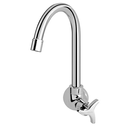 Torneira-para-Cozinha-de-Parede-Bica-Alta-Trio-Cromado---Docol