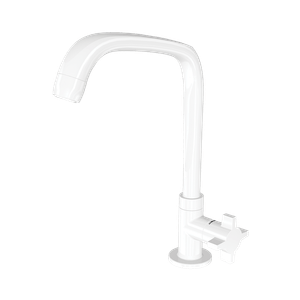 Torneira para Cozinha de Mesa Bica Alta Fitt Cross 1167 F64 Branco - Lorenzetti