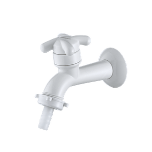 Torneira para Jardim e Tanque de Parede com União 1130 F34 Branco - Lorenzetti