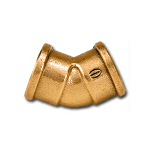 Curva 45 Rosca x Rosca Cobre Bronze - Eluma