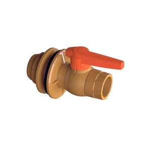 Adaptador com Registro para Caixa D´Água PVC Soldável Marrom - Tigre