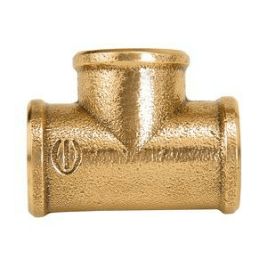 Te de Redução Central Rosca x Rosca Cobre Bronze - Eluma