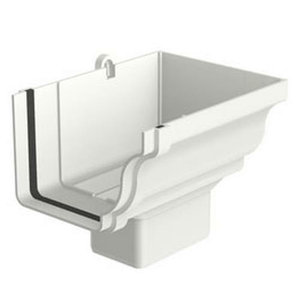Bocal para Calha Direito Retangular Aquapluv Style Branco - Tigre