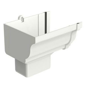 Bocal para Calha Esquerdo Circular Aquapluv Style Branco - Tigre