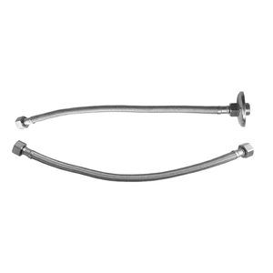 Ligação Flexivel Trançado Aço Inox 1/2" x 40cm Cromado - EMMETI
