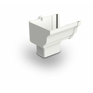 Bocal para Calha Esquerdo Retangular Aquapluv Style Branco - Tigre