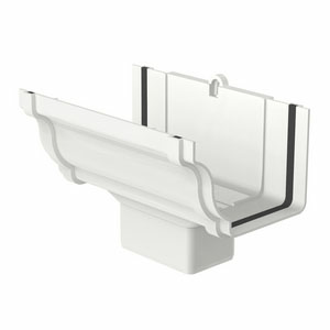 Bocal para Calha Retangular Aquapluv Style Branco - Tigre