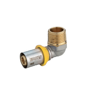 Cotovelo 90 Rosca Macho Pex Gás 20x1/2" - EMMETI