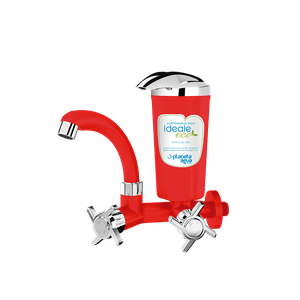 Purificador Ideale Eco Vermelho e Cromado - Planeta Agua