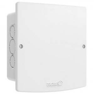 Caixa de Passagem Elétrica de Parede Embutir CPT15 Branco - Tigre