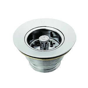 Válvula para Pia 3 1/2 x 1 1/2"" Cromado - Esteves