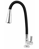Torneira-para-Cozinha-de-Mesa-1-4-de-Volta-Bica-Articulada-Preta-Clean-C62-1167-Cromado---Esteves