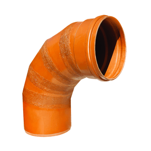 Curva 90 Seccionada PVC Ocre 350mm - Plastfran