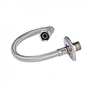 Ligação Flexivel Engate Macho Fêmea Inox 12x300mm DN15 - Tigre