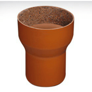 Adaptador Ponta Bolsa PVC Ocre x Cerâmica 100mm - Plastfran