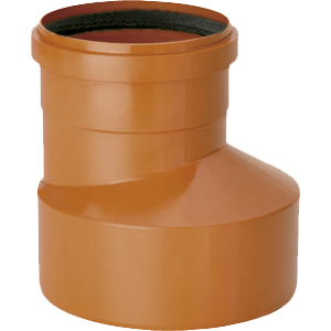 Redução Excêntrica PVC Ocre x Série R 200x100mm - Plastfran