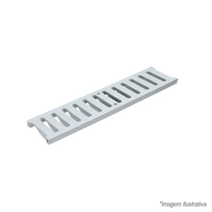 Grelha para Calha de Piso Reforçado DN 130x500mm Veículos até 12 Toneladas Cinza - Tigre