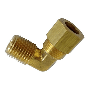 Cotovelo 90 com Porca Latão JIC37 NPT 516 - Hidrogas