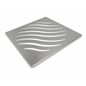 Grelha sem Caixilho Quadrado Inox Cromado- Tigre
