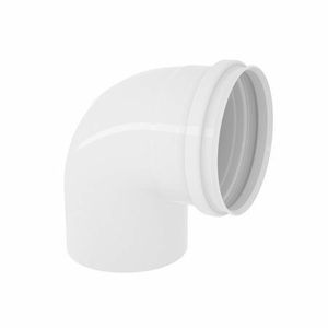 Joelho 90 com Anel PVC Esgoto 40mm Branco - Tigre